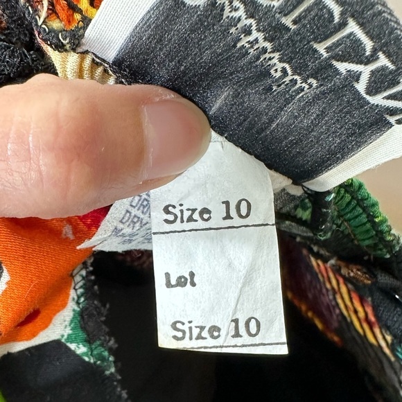 Vintage Positively‎ Ellyn Colourful Floral Strapless Dress with Rosette Size 10 - Picture 8 of 9